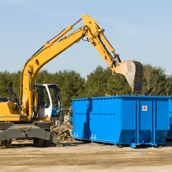 can i choose the location where the residential dumpster will be placed in Clairfield TN